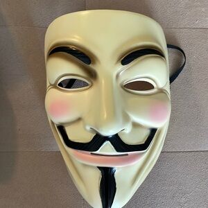 V for Vendetta mask for costume. Used once in excellent condition.